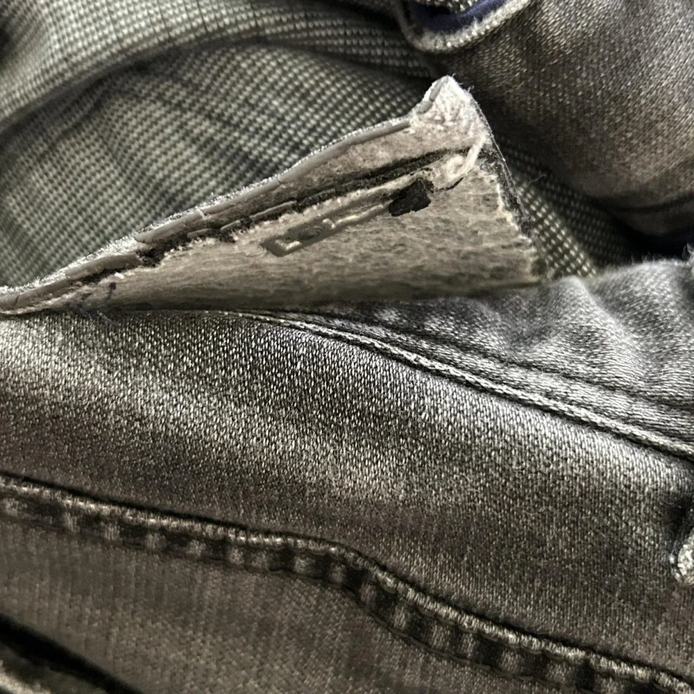 Prada Jeans Mens 36x31 Gray Medium Wash Slim Skinny Denim Plaid Lined Italy